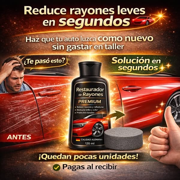 Crema Reparadora De Rayones Autos