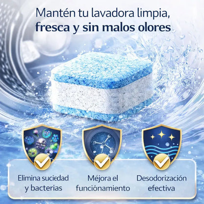 Pack de 12 pastillas limpiadoras para lavadoras
