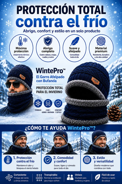 GORRO CON BUFANDA