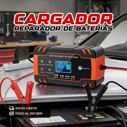 Cargador reparador de baterias para auto.