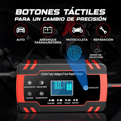 Cargador reparador de baterias para auto.
