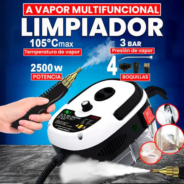 Limpiador A Vapor Presion 2500w Portatil.