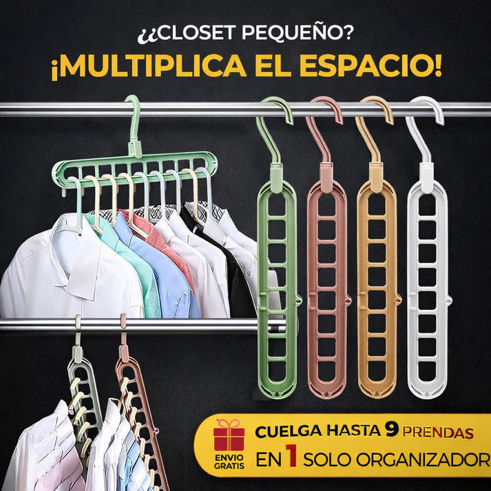 5 COLGADORES DE ROPA 9 EN 1