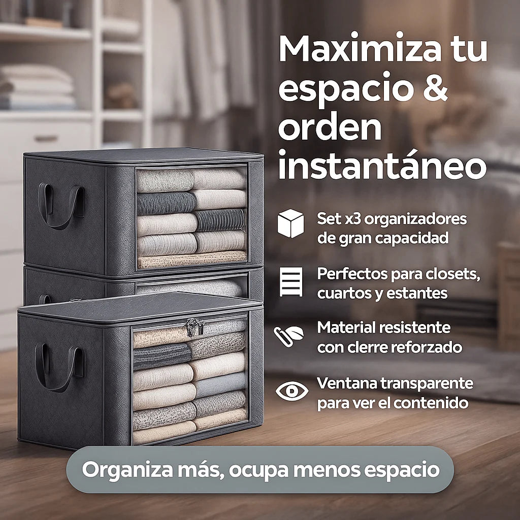 Súper Promo Caja organizadora de ropa 35cmx60cm - Organizer™: No más desorden