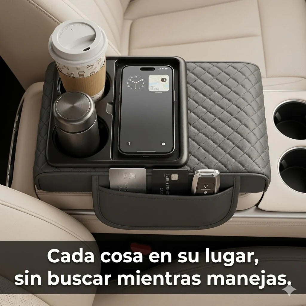 Reposabrazos inteligente: Maximiza espacio y orden en tu vehículo