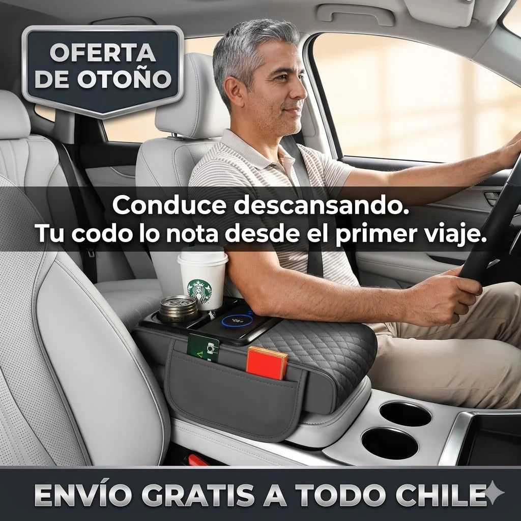 Reposabrazos inteligente: Maximiza espacio y orden en tu vehículo